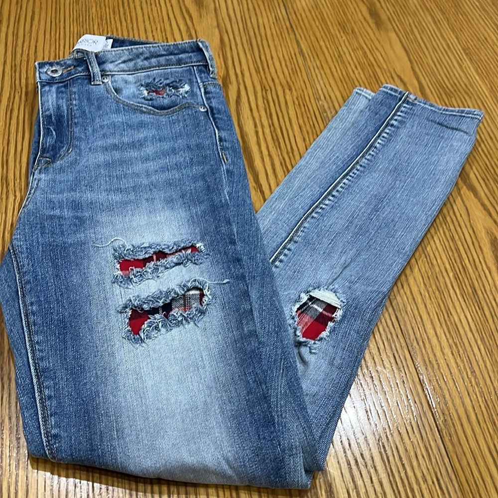 Gypsy Warrior Jeans w/plaid accents! So cute on and such a fun style!